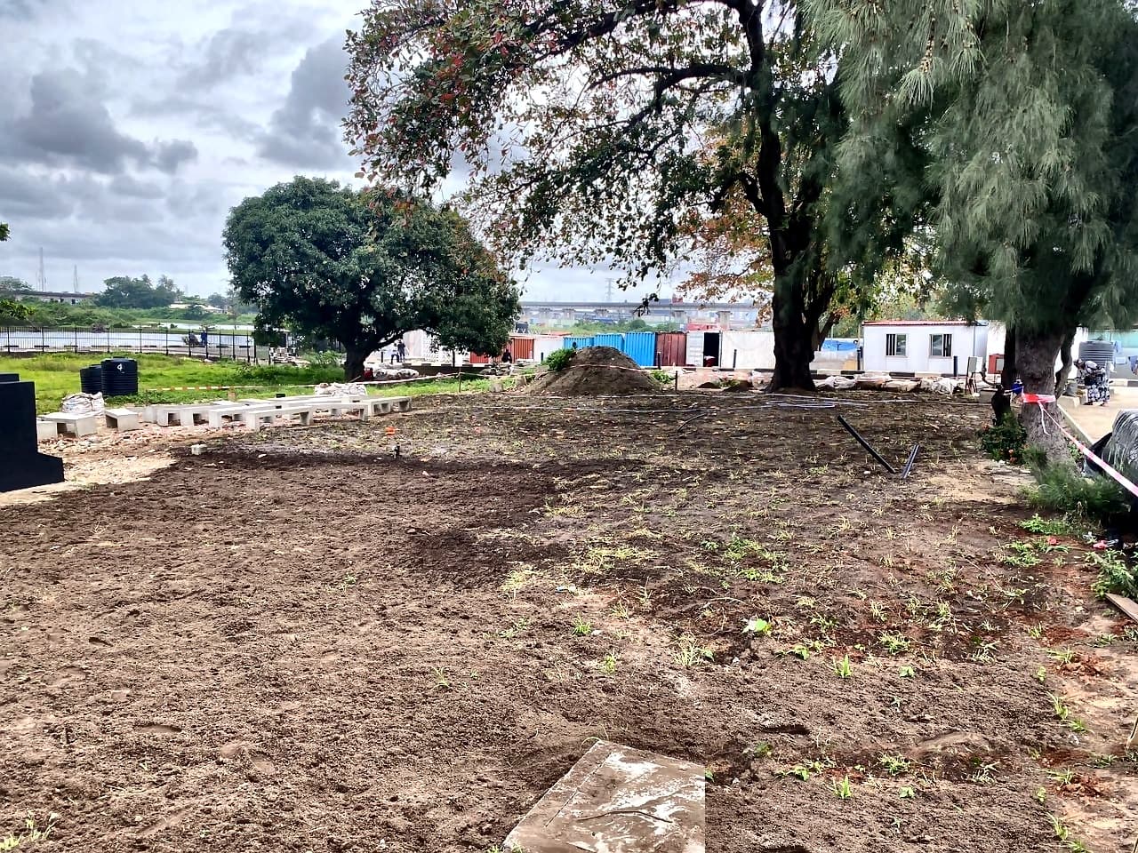 National Theatre grounds before landscaping work, Lagos