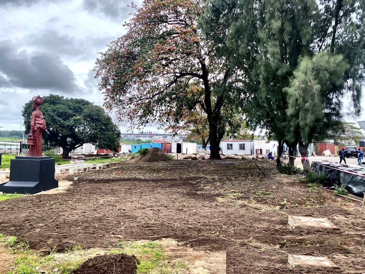 National Theatre grounds before landscaping work, Lagos